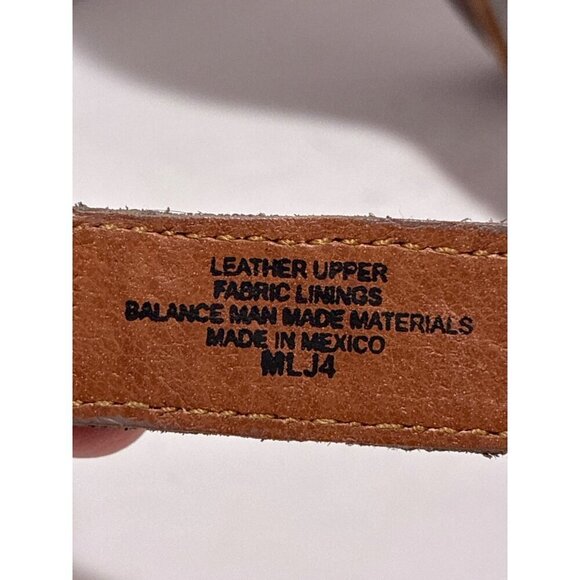 Born Taye Sandals womens Blue Colorblock Leather confort Sandals size 7-7.5 - Picture 6 of 7